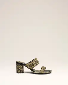 Beige Leather Piano Sandals
