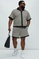 Rushmore Knit Warmup Shorts(Black/combo,S)