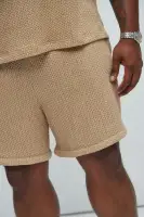 Catanina Textured Shorts(Tan,S)