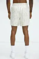 Slub Striped Linen Warm Up Shorts(Cream,S)