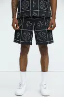 Tropical Bloom Cotton Shorts