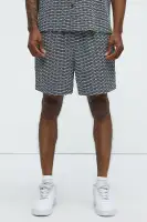 Textured Chenille Pattern Shorts