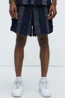 Fray Patchwork Like Shorts