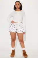 You're My Teddy Bear Boxer Short(White/combo,XS)