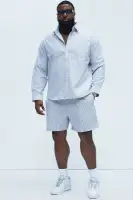 Subtle Stripe Shorts(Grey/combo,S)