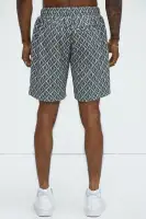 Diamonds Relaxed Shorts(Grey/combo,S)