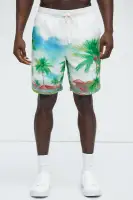 Watercolor Tropics Resort Shorts