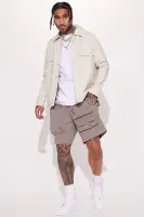 Starstruck Utility Cargo Shorts(Grey,S)
