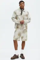 Byron Striped Relaxed Shorts(Cream/combo,30)