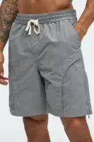 Hardware Relaxed Nylon Shorts(Grey,S)
