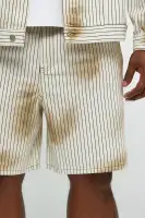 Byron Striped Relaxed Shorts(Cream/combo,30)