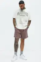 Acidwash Volley Shorts(Brown,S)
