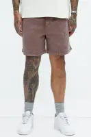Acidwash Volley Shorts(Brown,S)