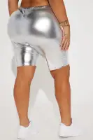 Rough Rider Biker Shorts(Silver,XS)