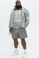 Hardware Relaxed Nylon Shorts(Grey,S)