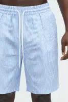Seersucker Relaxed Shorts(Blue/combo,S)