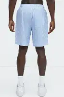 Seersucker Relaxed Shorts(Blue/combo,S)
