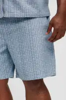 Fallon Jacquard Relaxed Shorts(Blue,S)