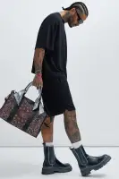 Zyler Textured Shorts(Black,S)