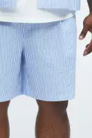 Seersucker Relaxed Shorts(Blue/combo,S)