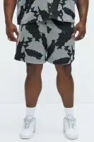 Inkblot Textured Shorts