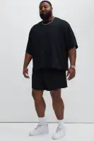Zyler Textured Shorts(Black,S)