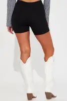 Sweet Timing Biker Shorts(Black,XS)