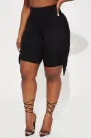 Shake It Up Fringe Biker Short(Black,XS)