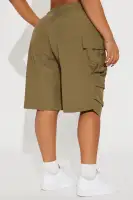 Better Than Ever Windbreaker Bermuda Short(Olive,XS)