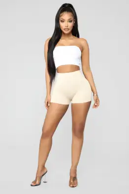 Uncomplicated Seamless Shorts(Nude,S/M)