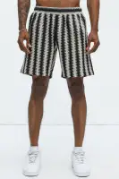 Summit Striped Relaxed Shorts(Black/combo,S)