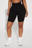 Too Good Ribbed Biker Short(Black,S)