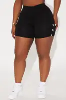 Sweet Timing Biker Shorts(Black,XS)
