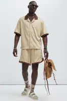 Kingpin Warmup Shorts(Tan,S)