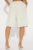 Wherever You Go Linen Bermuda Short(Tan,XS)