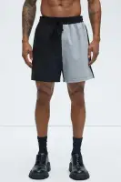 Colorblock Casual Short(Black/combo,S)
