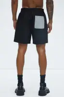 Colorblock Casual Short(Black/combo,S)