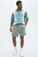Grant Micro Stripes Shorts(Green,S)