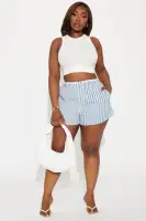 Milo Linen Boxer Short(Blue,XS)