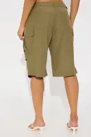 Better Than Ever Windbreaker Bermuda Short(Olive,XS)
