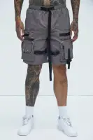 Jaxon Utility Cargo Nylon Shorts(Grey,S)
