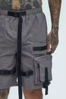 Jaxon Utility Cargo Nylon Shorts(Grey,S)