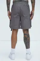 Jaxon Utility Cargo Nylon Shorts(Grey,S)