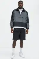 Zip Release Relaxed Tech Shorts(Black,S)