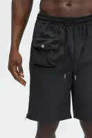 Zip Release Relaxed Tech Shorts(Black,S)
