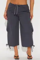 Say No More Windbreaker Bermuda Short(Charcoal,XS)