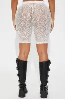 Lover's Paradise Lace Biker Shorts(Cream,XS)