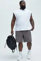 Snap Up Tech Shorts(Dark Grey,S)