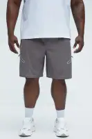 Snap Up Tech Shorts(Dark Grey,S)
