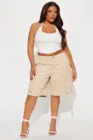 Onto Something Bermuda Short(Khaki,XS)
